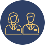 Icon showing two staff members